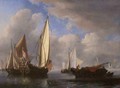 A Yacht and Other Vessels in a Cabin 2 - Willem van de, the Younger Velde