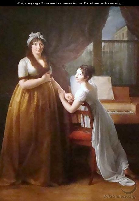 La Comtesse de Morel Vinde and Her Daughter - Baron Francois Gerard
