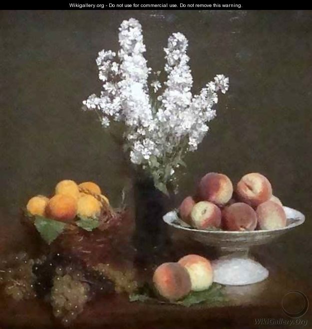 White Rockets and Fruit - Ignace Henri Jean Fantin-Latour