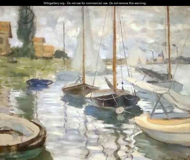 Sailboats on the Seine - Claude Oscar Monet