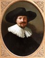 Portrait of a Man in a Black Hat - Rembrandt Van Rijn