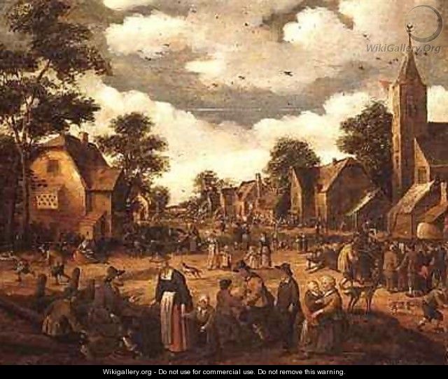 Village Scene - Joost Cornelisz