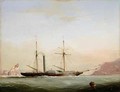 Paddle Steamer in Plymouth Sound off Mount Edgecombe - (after) Condy, Nicholas Matthews