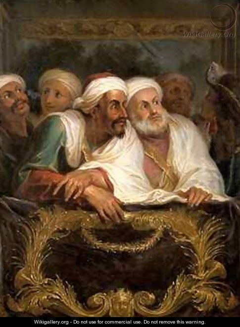 The Moroccan Ambassador and his Entourage at the Italian Comedy in Paris in February 1682 - Antoine Coypel
