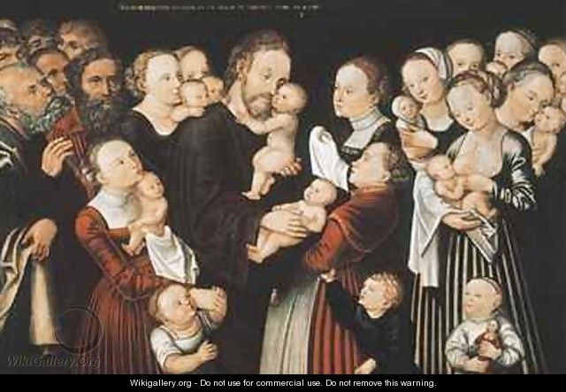 Jesus and the Children - Lucas The Elder Cranach