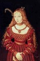 Princess Sybille of Cleves as a bride - Lucas The Elder Cranach