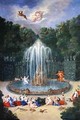 The Groves of Versailles View of the Star or Mountain of Water with Alph persuing Arethusa - Jean II Cotelle