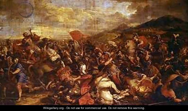 The Battle of the Arbelles - Jacques (Le Bourguignon) Courtois