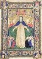 Virgin of the Misericordia frontispiece from a book of the Scuola della Trinita dei Frati Teutonici - Cristoforo Cortese