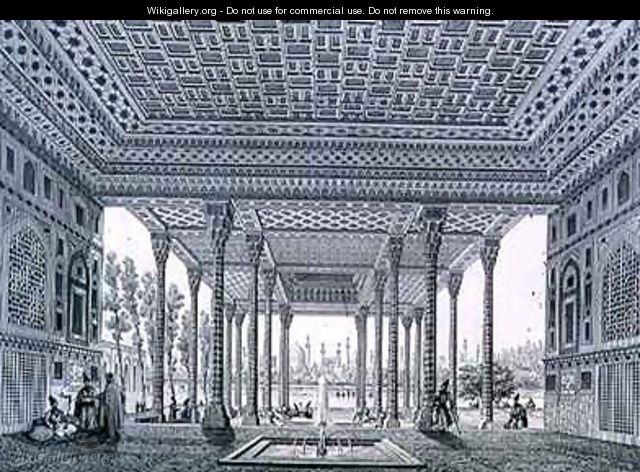 Interior View of the Pavilion of Mirrors Isfahan - Pascal Xavier (after) Coste