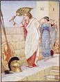 Often she would stand upon the walls of Troy - Walter Crane