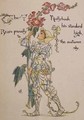 The Hollyhock from the Floras Feast - Walter Crane
