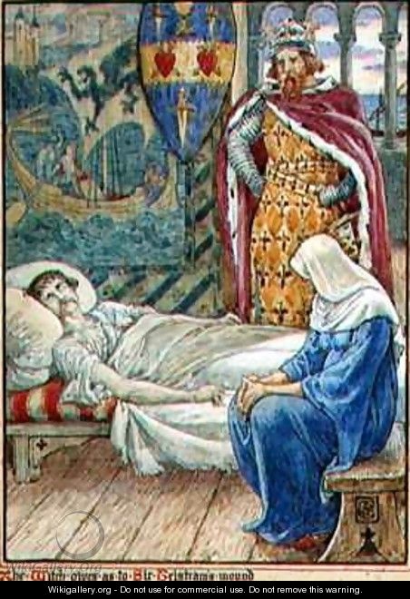 The Witch Gives Advice as to Sir Tristrams Wound - Walter Crane