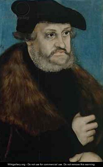 Portrait of Frederick the Wise Elector of Saxony - Lucas The Elder Cranach