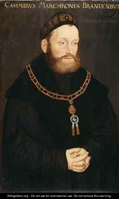 Portrait of Margrave Kasimir von Brandenburg Kulmbach - Lucas The Elder Cranach