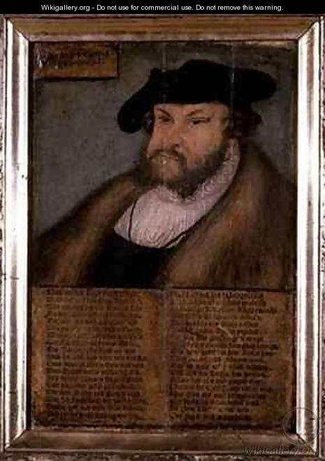 John the Steadfast Elector of Saxony - Lucas The Elder Cranach
