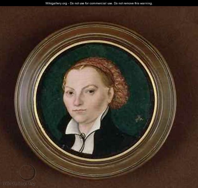 Portrait of Katharina von Bora Wife of Martin Luther - Lucas The Elder Cranach