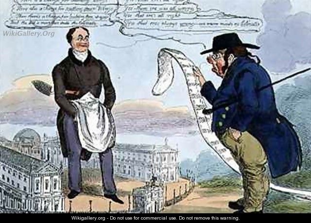John Bull and the Architect Wot Builds the Arches - George Cruikshank I