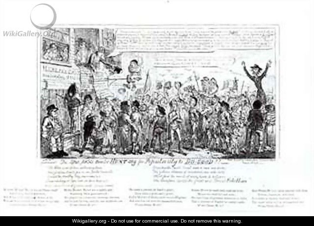 The Spa Fields Orator Hunt ing for Popularity to Do Good - George Cruikshank I