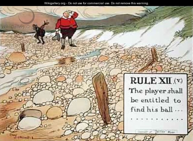 Rule XII The player shall be entitled to find his ball - Charles Crombie