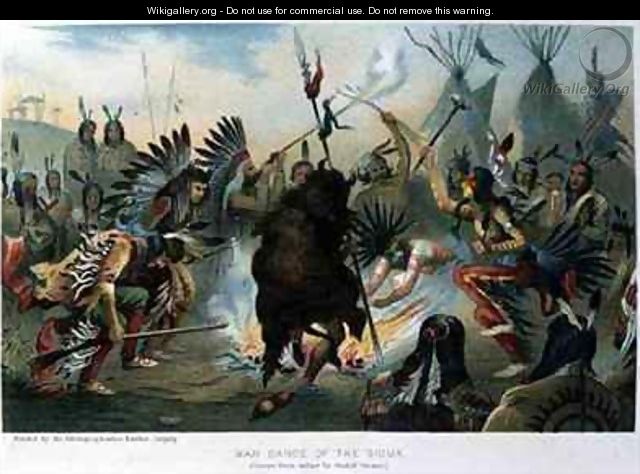 War Dance of the Sioux - (after) Cronau, Rudolf