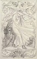 Preparatory drawing for a calendar - Walter Crane