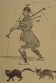 Highlander Playing Bagpipes - Joseph Crawhall