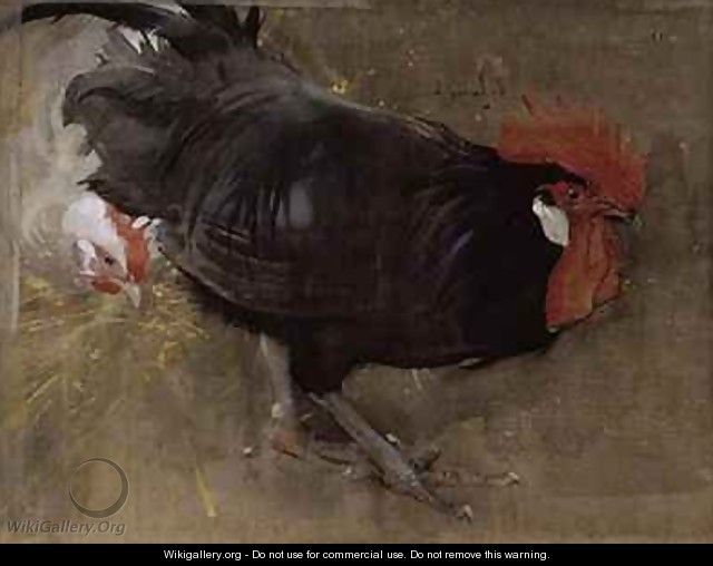 The Black Cock - Joseph Crawhall