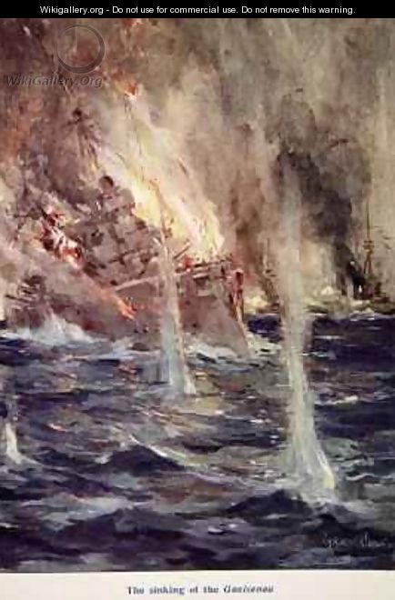 The Sinking of the Gneisenau - Cyrus Cuneo
