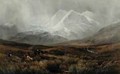 Snowstorm over Snowdon - James Jackson Curnock