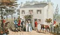 The Oakland Cottages Cheltenham or Fox Hunters and their Favourites - Isaac Robert Cruikshank