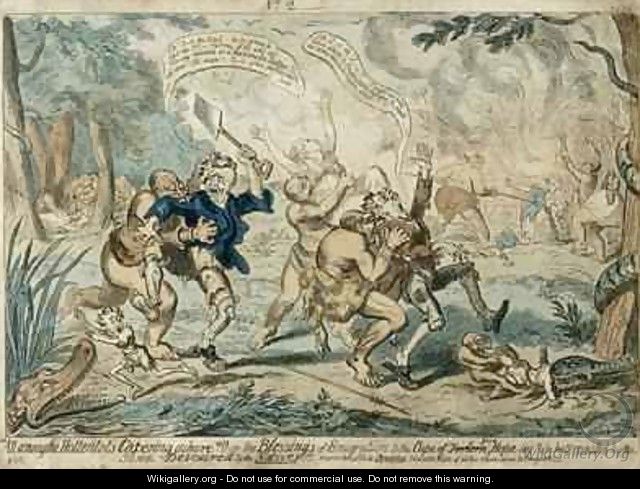 All Among the Hottentots Capering Ashore - George Cruikshank I
