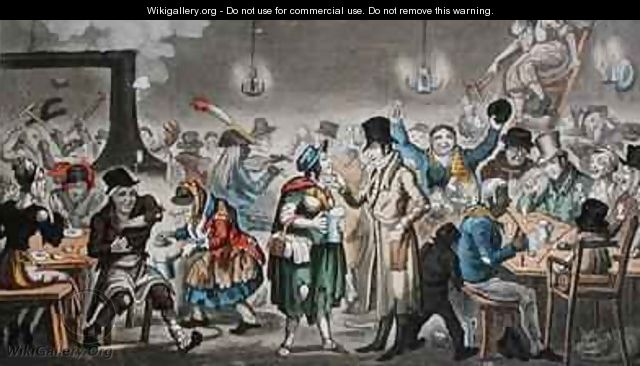 Tom and Jerry Masquerading It Among the Cadgers in the Back Slums in the Holy Land 2 - George Cruikshank I