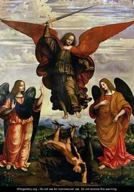 The Archangels triumphing over Lucifer - Marco D