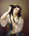 A Sicilian Playing with her Hair - Michele Cusa