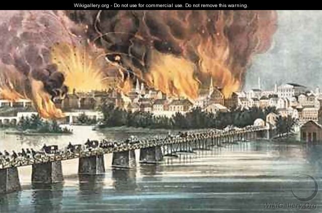Fall of Richmond 2nd April 1865 - Currier