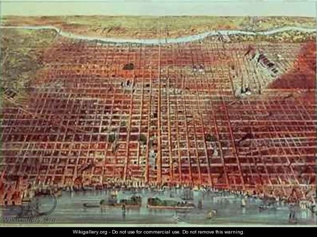 General View of Philadelphia - Currier