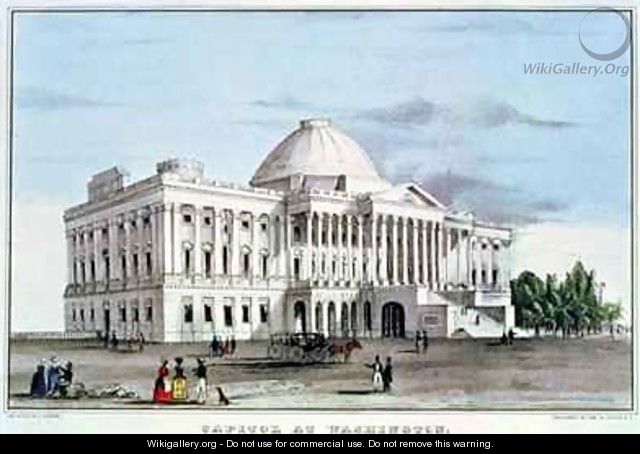 The Capitol at Washington - Nathaniel Currier