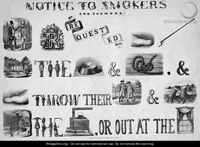 Notice to smokers and chewers - Nathaniel Currier