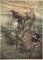 Mock away Mock The Nibelung makes for your toy!, illustration from The Rhinegold and the Valkyrie, 1910 - Arthur Rackham