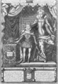 Queen Marie de Medicis and Louis XIII as a child, engraved by Nicolas de Mathoniere fl.1600-22 1610 - Francois, the Elder Quesnel