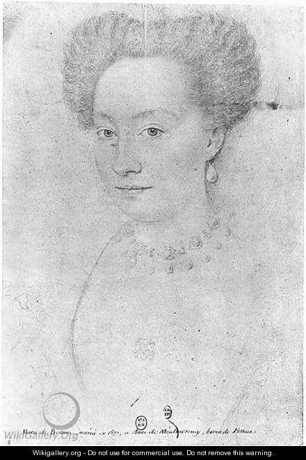 Francoise de Montmorency b.1562 called La belle Fosseuse - Francois, the Elder Quesnel