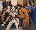 The Arrest of Vautrin, illustration for Splendeurs et Miseres des Courtisanes by Honore de Balzac, 1922 - Quint