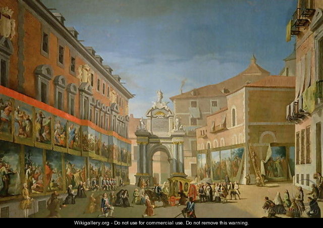 The Arch of Triumph of St. Mary in the Main Street of Madrid - Lorenzo de Quiros