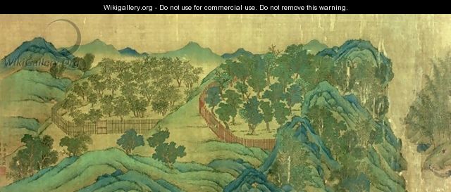 The Garden of Wang Chuans Residence, after the Painting Style and Poetry of Wang Wei 701-761 - Ying Qiu