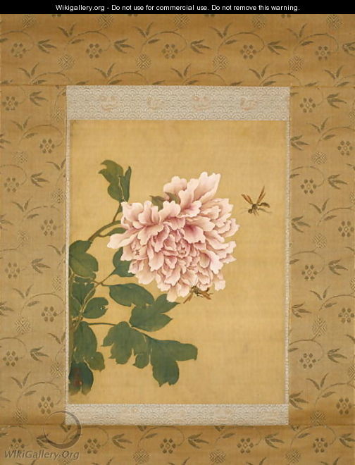 Peony and Two Insects, Qing Dynasty, c.1760 - Shen Quan