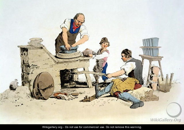 Potters, from Costume of Great Britain, published by William Miller, 1805 - William Henry Pyne