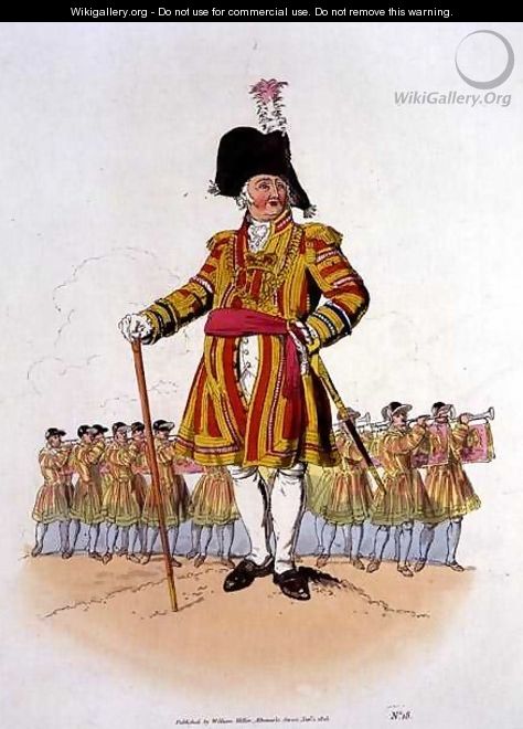 Lord Mayor, from Costume of Great Britain, published by William Miller, 1805 - William Henry Pyne