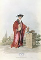 Doctor of Civil Law at Oxford University from Costume of Great Britain, 1805 - William Henry Pyne