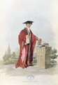 Doctor of Civil Law at Oxford University from Costume of Great Britain, 1805 - William Henry Pyne
